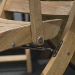 Superior Teak Folding Side Chair 1838