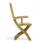 Superior Teak Folding Arm Chair 1840