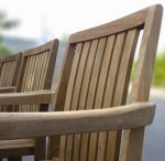 Stackable Outdoor Teak Armchair 1846