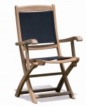Superior Teak Folding Textilene Chair 1844