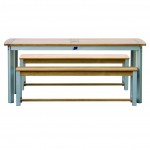 Teak & Aluminum Rectangular 180cm Table 1976