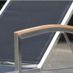 Stainless Steel Textilene Sunlounger 1742