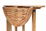 Round Teak 75cm Butterfly Folding Table 2001