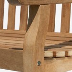 2 Seater Outdoor Teak Bench 120cm 1832