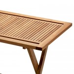 Folding Teak Dining 120x70cm Table 8080