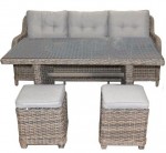 Poly Wicker Outdoor Dining Setting