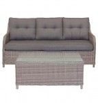 Outdoor Poly Wicker Lounge Setting