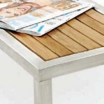 1714 Teak & Stainless Steel 170cm Bench