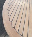Solid Burmese Teak 260cm Oval Deck Table