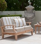 Teak & Cushion 2 Seater Sofa 1852