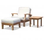 Superior Teak Ottoman Lounge Stool 1851