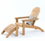 Superior Teak Adirondack & Stool 1860
