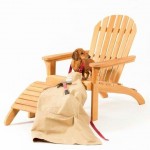 Superior Teak Adirondack & Stool 1860