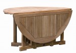 Round Teak Drop Leaf 150cm Table