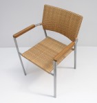 Stackable Chair Hularo Mesh Teak Arms WR-STCK-003