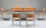 Teak & Aluminium Extension Table TBL-009