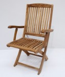 Folding Panama Plantation Teak Armchair 2040