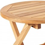 Superior Teak Round 75cm Or 90cm 100cm Or 120cm Folding Table