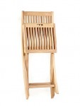 Folding A Grade Teak Narrow Slat Dining Chair