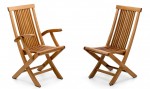 Superior Teak Folding Stringer Chair 8080