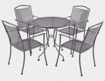 75cm Round Steel Table 7520