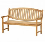 Oval Back Teak 1.5 Metre 3 Seater Garden Bench MNB29A