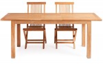 Superior Teak Extension Table 75x150to190cm