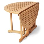 Teak Round Folding Table 120cm