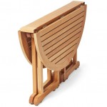 Teak Round Folding Table 120cm