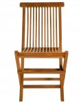 Superior Teak Folding Slat Chair