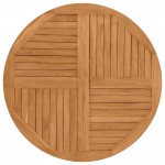 Folding Round Teak Table 3318 100cm 120cm