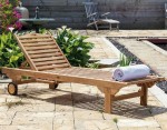 Flatbed Superior Teak Sunlounger 1800CC