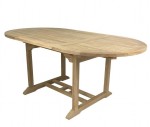 Outdoor Teak Oval Extension Table 120to180cm 760C