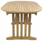 Outdoor Teak Oval Extension Table 160to220cm 890A